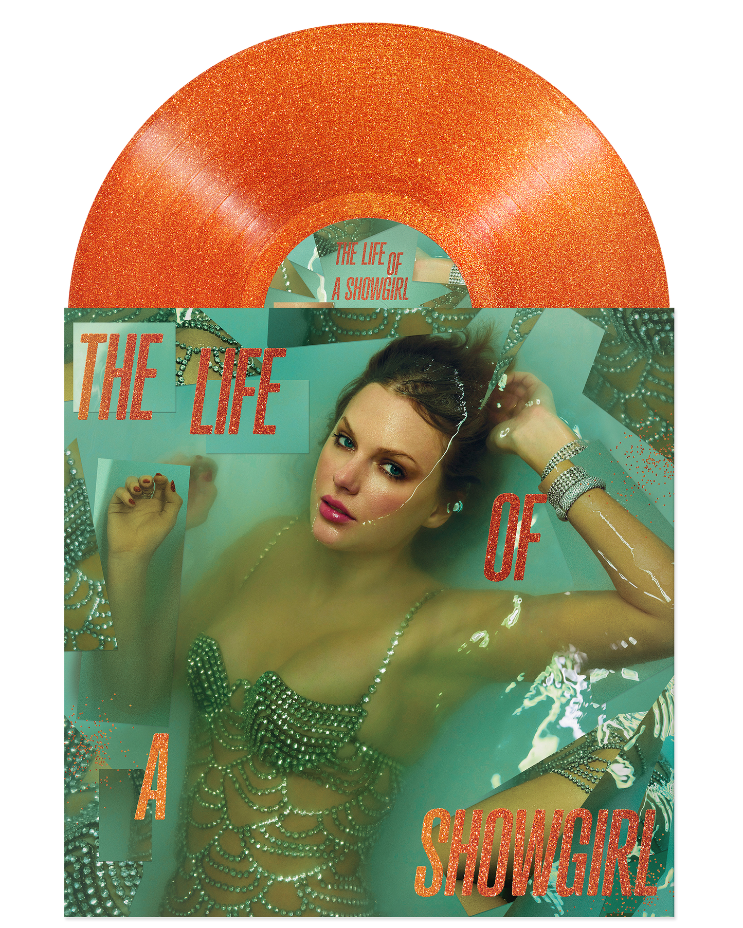 Taylor Swift - The Life Of A Showgirl: Sweat and Vanilla Perfume Portofino Orange Glitter (Vinilo)
