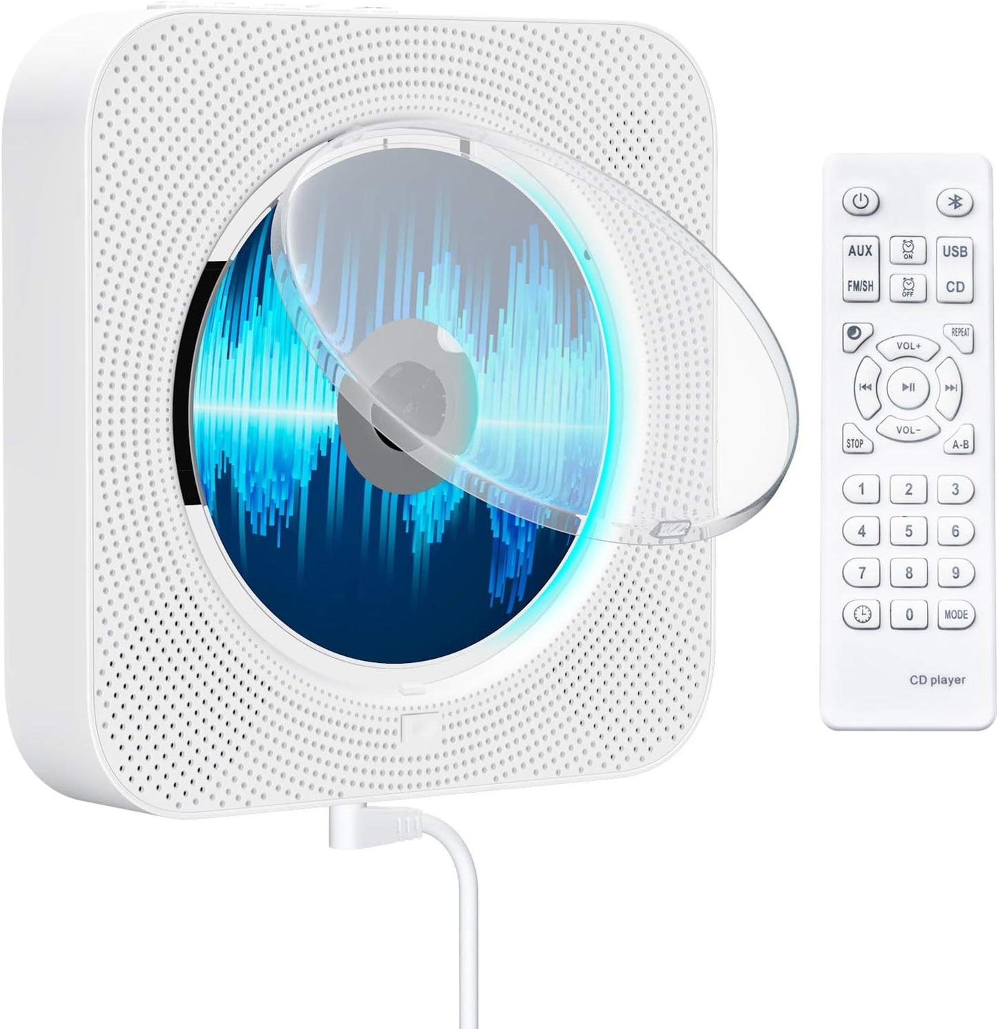 Reproductor de CDs con control remoto