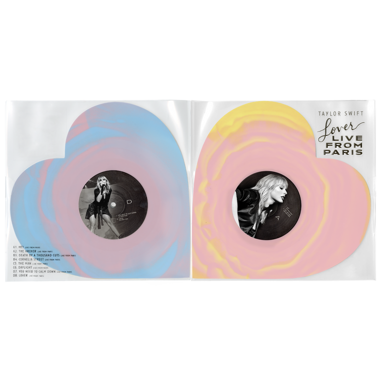 Taylor Swift - Lover (Live From Paris) Heart Shaped Vinyl