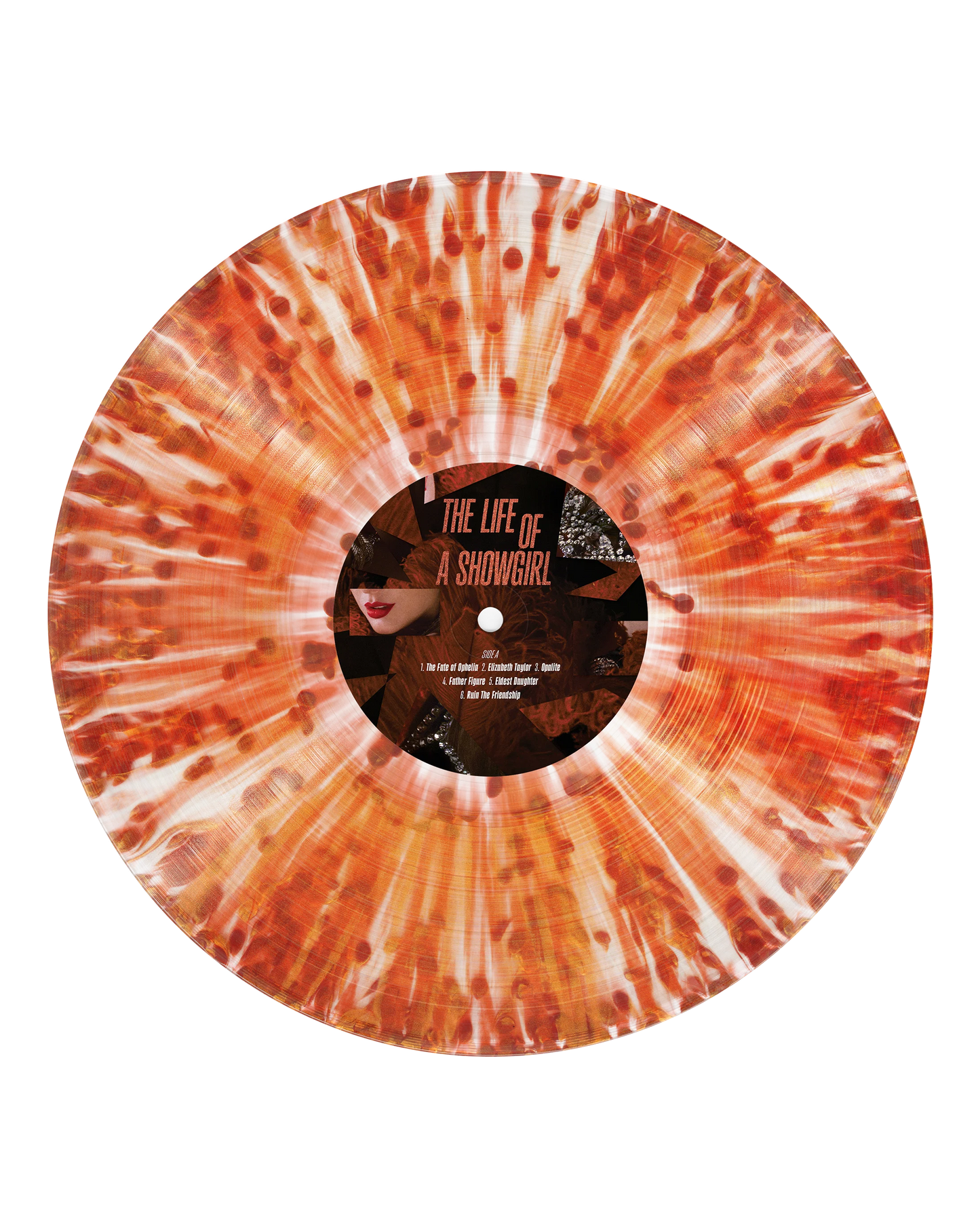 Taylor Swift - The Life Of A Showgirl: The Tiny Bubbles in Champagne Red Lipstick & Lace Transparent (Vinilo)