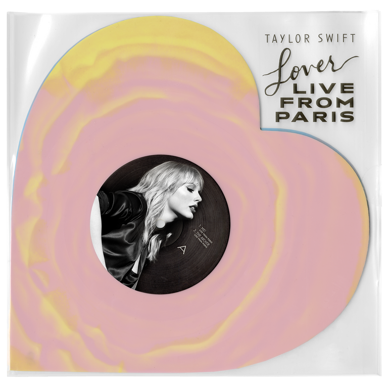 Taylor Swift - Lover (Live From Paris) Heart Shaped Vinyl
