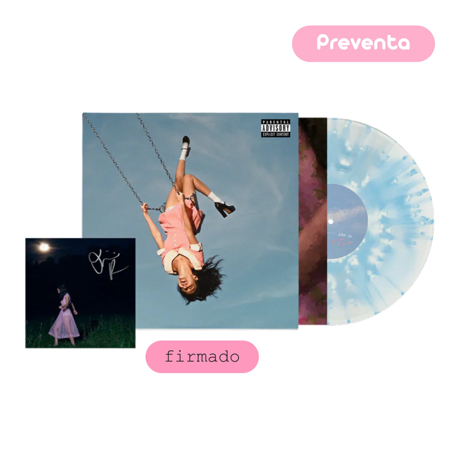 *PREVENTA* Olivia Rodrigo - you seem pretty sad for a girl so in love 'static lover' pop-up blue vinyl + SIGNED card