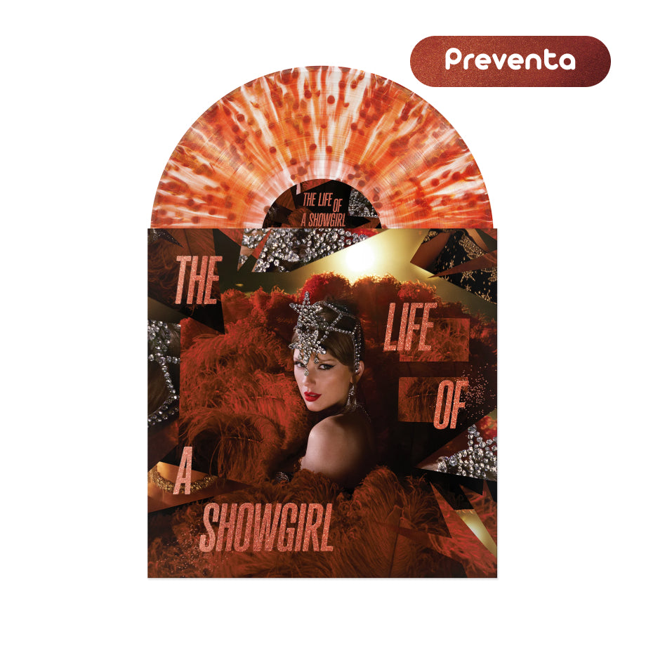 *PREVENTA* Taylor Swift - The Life Of A Showgirl: The Tiny Bubbles in Champagne Red Lipstick & Lace Transparent (Vinilo)