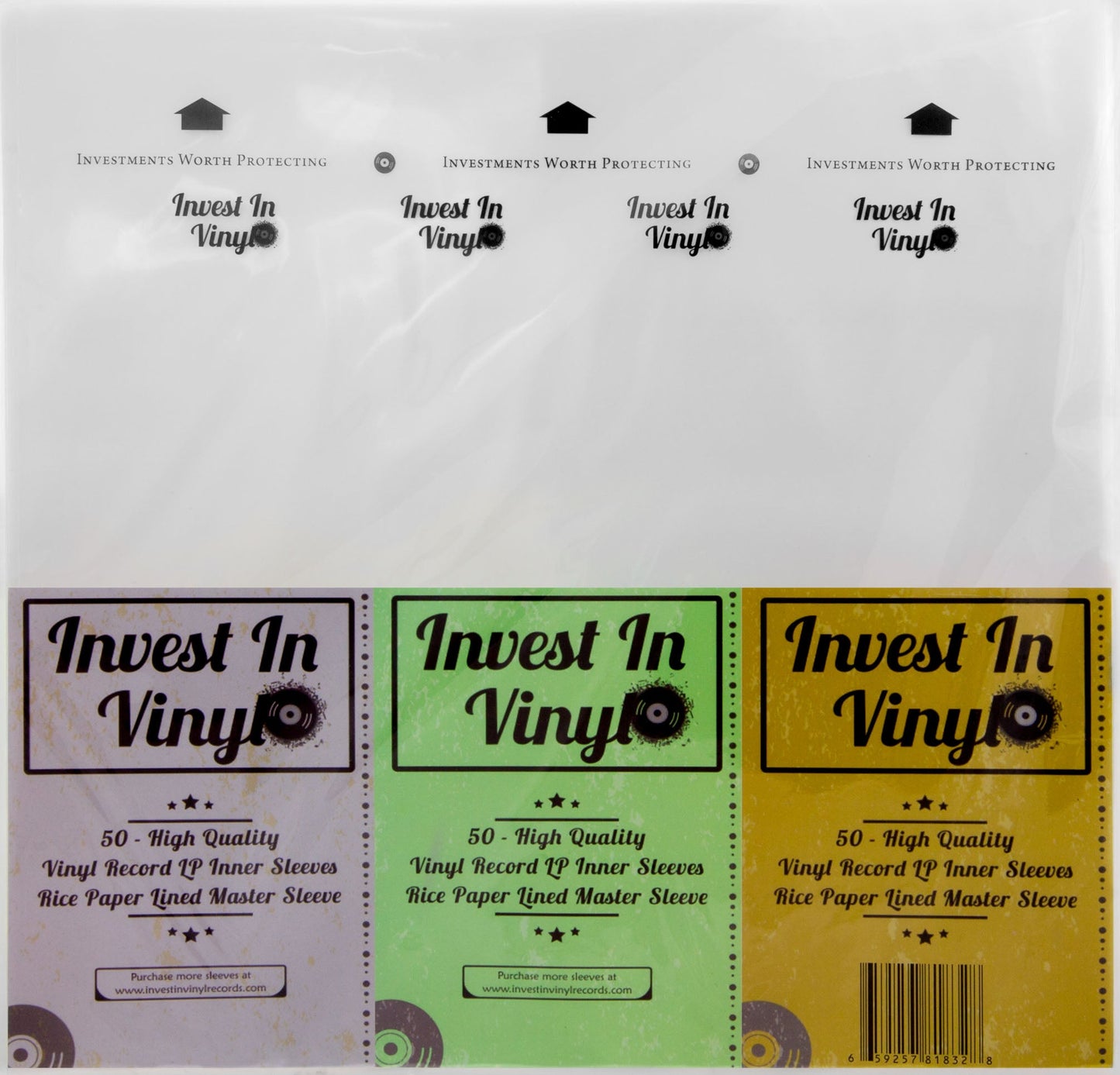 Invest In Vinyl - Funda interna protectora para vinilos