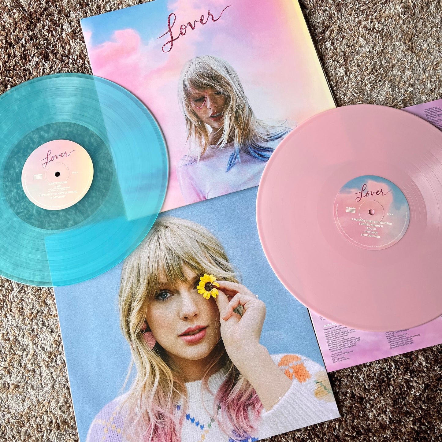 Taylor Swift - Lover (Vinilo Rosado y Celeste)