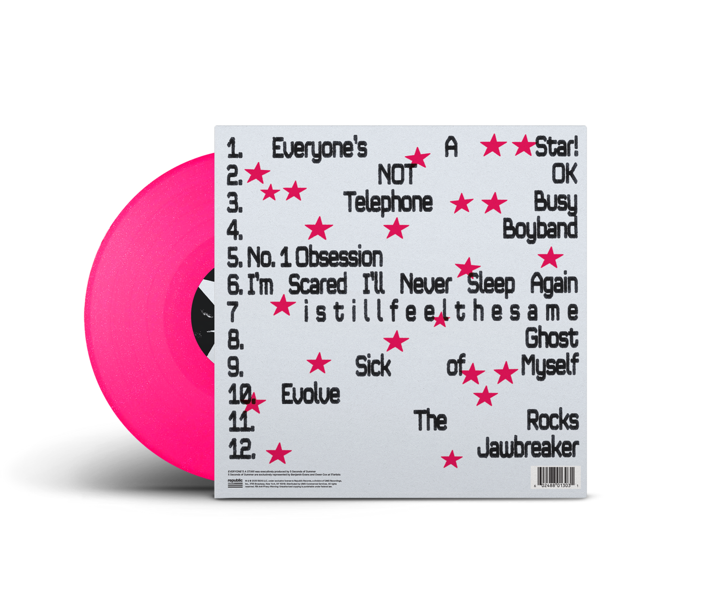 *PREVENTA* 5 Seconds Of Summer - Everyone's A Star! Hot Pink LP