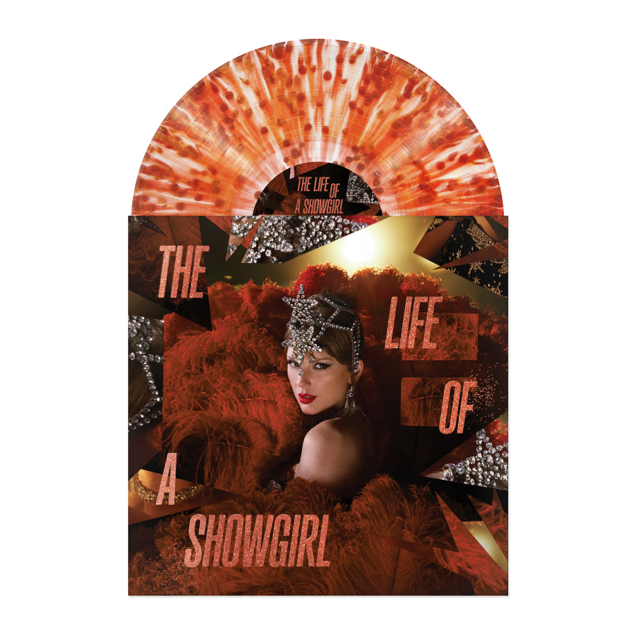 Taylor Swift - The Life Of A Showgirl: The Tiny Bubbles in Champagne Red Lipstick & Lace Transparent (Vinilo)